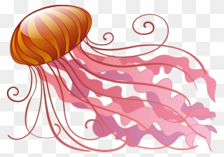 Clipart Jelly Fish - Png Download