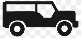 Jeep Wrangler Car Jeepney Clip Art - Jeepney Clipart Black And White - Png Download