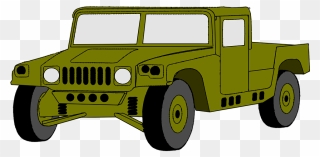 Hummer Clipart Army - Hmmwv Clip Art - Png Download