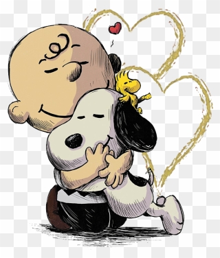 Transparent Best Friend Clip Art - Charlie Brown And Snoopy Love - Png Download