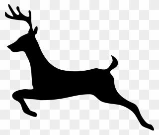 Reindeer Clipart Silhouette - Png Download