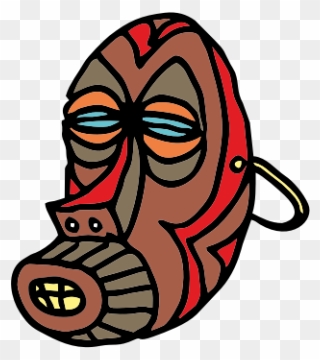 African Mask - African Mask Clipart - Png Download