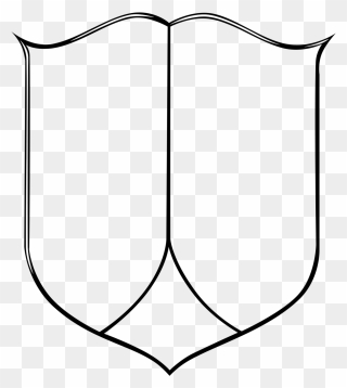 Shield Outline Coat Arms - Arms Template Free Shield Crest Art Clipart