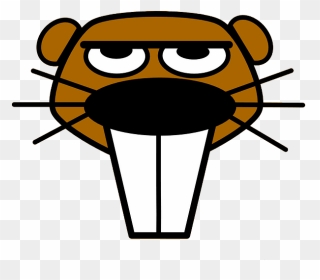 Cartoon Beaver Face Clipart - Beaver Cartoon - Png Download