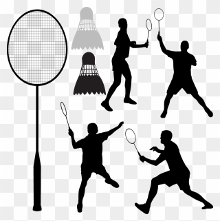 Badmintonracket Shuttlecock Clip Art - Badminton Player Badminton Icon - Png Download