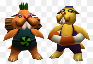 Brothers Clipart Two Brother - Beaver Brothers Majora's Mask - Png Download