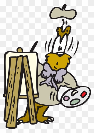 Beaver Painter Clipart - Clip Art - Png Download