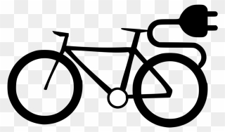 Line Art,style,cycling - Electric Cycle Clipart - Png Download