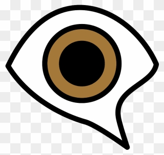 Eye In Speech Bubble Emoji Clipart - Circle - Png Download