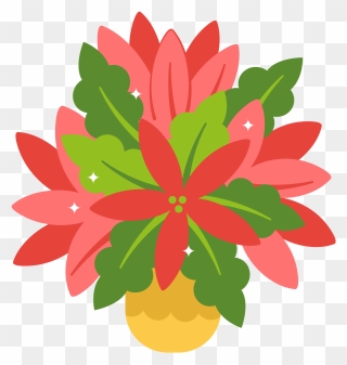 Poinsettia Clipart - Illustration - Png Download