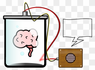 Science Clipart Jar - Brain In A Vat Transparent - Png Download