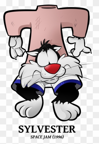 Draft 2018 Special - Space Jam Looney Tunes Sylvester Clipart