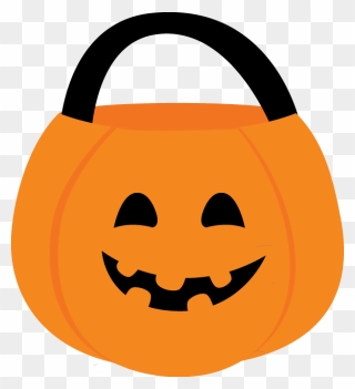 Pumpkin Clipart Filigree - Halloween Bucket Clipart - Png Download