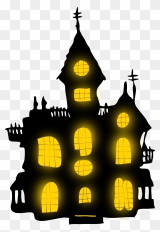 Halloween Haunted House Haunted Attraction Clip Art - Transparent Haunted House Clipart - Png Download