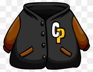 Coat Clipart Letterman Jacket - Club Penguin Jacket - Png Download
