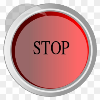 Stop Button Svg Clip Arts - Circle - Png Download