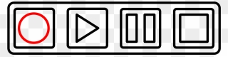 Pause Button Clipart Audio Recording - Deck Cassette Player Art - Png Download