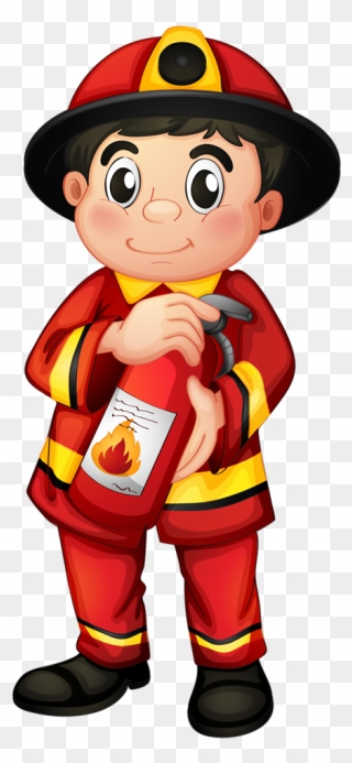 Firefighter Clipart Community Helper, Firefighter Community - Fireman Clipart Png Transparent Png