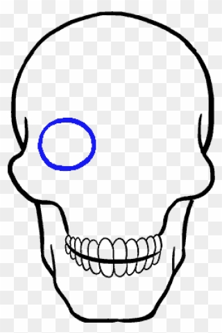 Simple Skull Drawing - Skull Draw Clipart