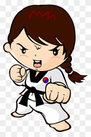 Taekwondo Karate Martial Arts Woman Kick - Tae Kwon Do Clipart - Png Download