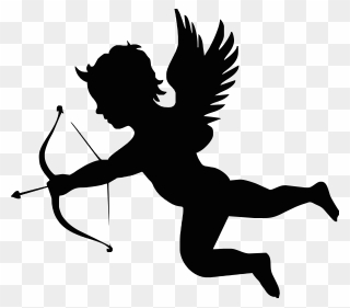 Cupid Arrow Love Illustration - Cupid Shooting Arrow Clipart