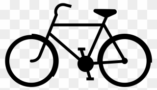 Bicycle Cycling Silhouette Clip Art - Bicycle Silhouette - Png Download
