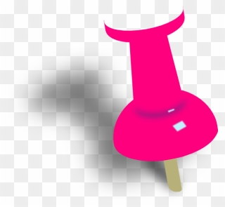 Push Pin Clipart Pink - Png Download