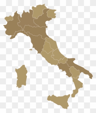 Italy Vector Map Royalty-free - Italy Map Clipart