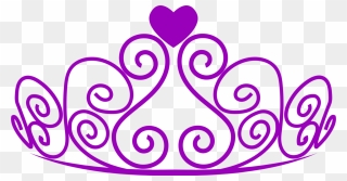 Violet Tiara - Transparent Background Princess Crown Clipart - Png Download