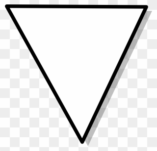 Free Vector Flowchart Symbol Triangle Clip Art - Triangulo Blanco Png Transparent Png