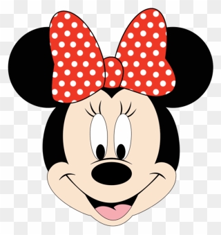 Baby Minnie Mouse Head Clipart - Minnie Mouse Face Clipart - Png Download