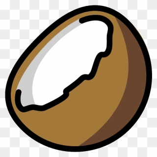 Coconut Emoji Clipart - Circle - Png Download