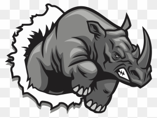 Rhinos Drawing Fun2draw - Transparent Rhino Logo Clipart