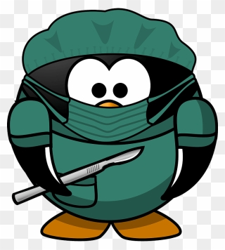 Tux Ambulance Medic Vector Image - Surgical Mask On Animal Clipart - Png Download