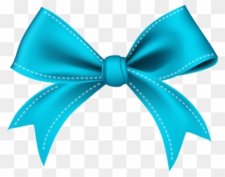 Ribbon Blue Bow Tie Clip Art - Png Download