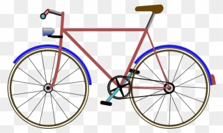 Color Bicycle Vector Image - Transparent Background Bike Clip Art - Png Download