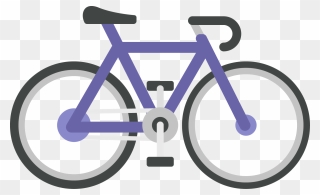 Clipart Bike Purple Bike, Clipart Bike Purple Bike - Bike Icon Png Transparent Png