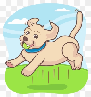 Dog Playing With Ball Clipart Clip Art Black And White - Dog Playing Ball Clipart - Png Download