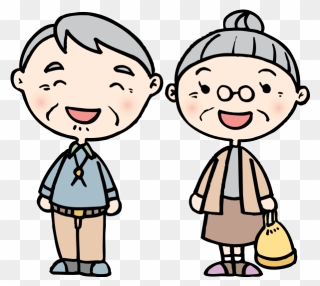 Old Couple - おじいさん と おばあさん イラスト かわいい Clipart