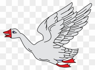 Geese Clip Art Flying - Png Download