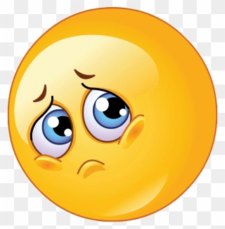 Emoji Smiley Sadness Emoticon Clip Art - Sad Face Goodbye Clip Art - Png Download