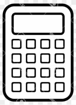 Calculator Clipart Clip Art - Calculator Clipart Black And White Png Transparent Png