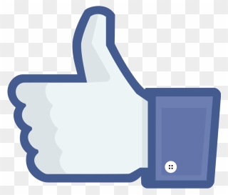 Facebook Like Button Social Media Advertising - Facebook Thumbs Up Left Clipart
