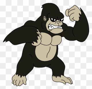 Gorilla Clipart King Kong - King Kong Cartoon Png Transparent Png