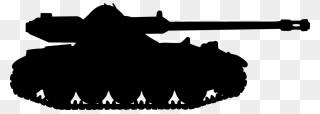 Military Tank Clipart Tools - Tank Silhouette Clipart - Png Download