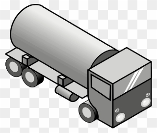 Icon, Cartoon, Tank, Gas, Truck, Lorry, Oil, Petrol - Tanker Clipart - Png Download