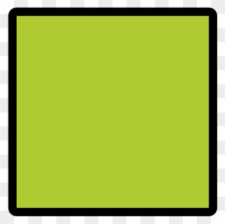 Green Square Emoji Clipart - Png Download
