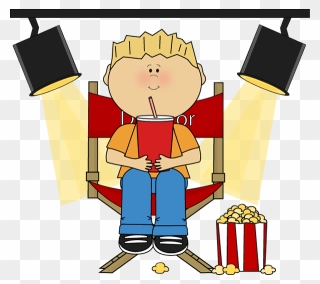 Movie Clip Art - Movie Directors Chairs Clipart - Png Download