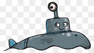 Toot Character Sasha The Submarine - Submarine Toot Tiny Tugboat Clipart