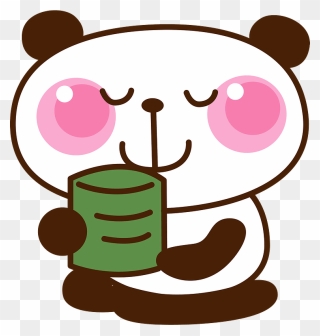 Giant Panda Tea Animal Clipart - ティー タイム イラスト 無料 - Png Download